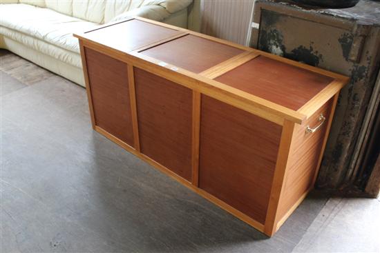 Modern panelled blanket chest